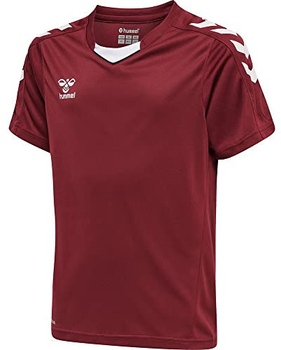 hummel Core XK Poly Trikot Kids Weiß rotweiss, 10 (140) Kinder