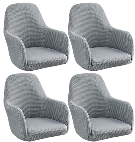 klkjk Stretch Stuhlhussen-Bezüge Stuhlbezug Mit Armlehne 2/4/6er Set Esszimmerstuhlbezug Hochlehner Stuhlbezug Schonbezug Stuhl Abdeckung Schonbezug Für Esszimmer, Büro Schutzhülle