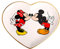 Disney Minnie & Mickey Mouse VC700063L.PH - Vassoio a forma di cuore, multicolore, Misura unica, Ceramica, Senza pietre preziose