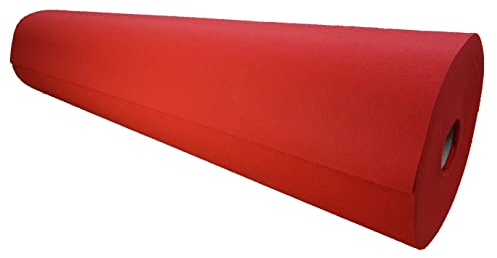 Alpha-Tex Autoteppich zur Auskleidung | Kofferraum & Fahrzeugteppich | Meterware Teppich nach Maß | Rovel rot, Zuschnitt 2 x 5 Meter