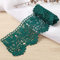 2 Yard 10cm Breite Milchseide Vintage Spitzenborte Spitzenband Spitzenbordüre Stickerei Dekoband Zierband Spitze Blumenband für Nähen Handwerk Dessous Hochzeitskleid Hochzeit Haus Deko,Dunkelgrün