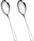2 Pcs Serving Spoons Dining Spoons Stainless Steel Salad Serving Spoons Table Spoons Suitable for Kitchen Restaurant Buffet Banquet (2-Round)
