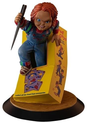 Ikon Design Studio Chucky Breaking Free PVC-Statue für Kinder, Weiß, 23,5 cm, Film, Horror, Intrigant geformt und detailliert, basierend auf exklusivem Film-IP