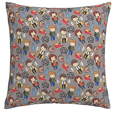 Hello Weird Supernatural, Flanell-Kissenbezug, doppelseitiger Plüsch-Kissenbezug, 45 x 45 cm, für Sofa, Couch, Bett, Dekoration von Kissenbezügen