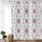 ASDCXZ Tenda da doccia bohémien, 180 x 200 cm, stile bohémien, vintage, stile bohémien, con 12 ganci