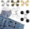 10 Stück Hosenbund Enger Machen Knöpfe Hosen Enger Machen Hose Enger Machen Clip Hosen Enger Machen Clip Knöpfe Ohne Nähen Nagelfreie Taillenschnallen Verstellbare Pearl Jean für Hosen Jeans