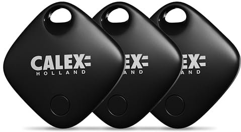 Calex - Smart Tag 3-Pack, Bluetooth Trackers with Battery, Compatible with Apple Find My App, Ideal for Luggage, Smart Tag Trackers with Sound Alert Function