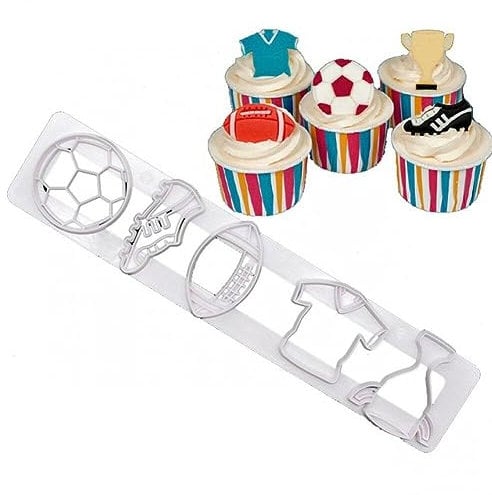 Sports Cookie Cutters Theme Cake Cutter Mold Football Fondant Cake Cutter Sugarcraft Cookie Mold Cake Decorating Tools