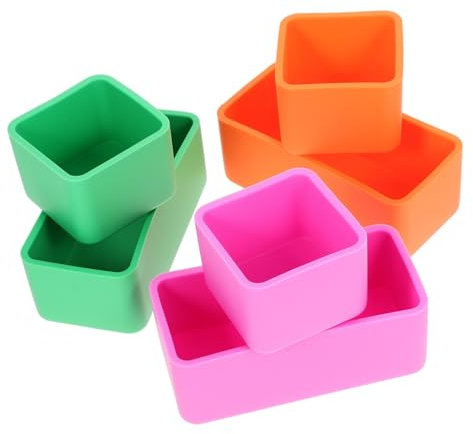 PRETYZOOM 6stücke Teiliges Silikon Trennwände Tragbare Lebensmittelbehälter Mikrowellengeeignet Vielseitige Aufbewahrungsbox Für Mahlzeiten Kompakt Und Leicht Für Camping Und Unterwegs