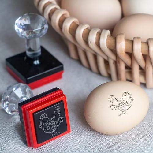 Individueller Eierstempel, Frische-Ei-Stempel, Personalisierter Eierstempel, Individueller Logo-Stempel, Eierstempel, Eierkarton-Stempel, Bauernhof-Ei-Stempel