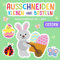 Ausschneidebuch ab 3 Jahre: Ostern - Schneiden, Kleben und Basteln! - Inkl. Scherenführerschein - Das Bastelbuch für Kinder ab 3 Jahre