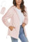 iWoo Veste imperméable légère pour femme avec capuche, rose, S