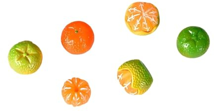 5Pcs Frigorifero Frigorifero Frigorifero Mini Frigorifero Magnete Sticker Frigorifero Decorazione Adesivo Magnetico Giallo Arancione Verde Arancione Forma Frigorif