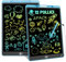 12 Pollici 2 Pacchi Tavoletta Grafica LCD Colorato per Bambini, Electight Tavoletta Scrittura da Disegno Cancellabile con Pulsante Elimina e Interruttore di Blocco, Blu