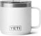 YETI Rambler Mug, Vacuum Insulated Stainless Steel Stackable Mug with Magslider Lid, White, 14 oz (414 ml)