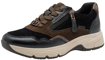 Tamaris Wide FIT Sneaker Materialmix Leder/Textil H-Weite