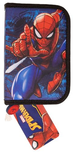 Kids Licensing Spider-Man Federmäppchen, gefüllt, Einzeldecker, mehrfarbig, Einheitsgröße, klassisch