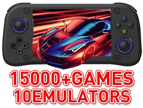 ZYGSEVE 2025 Retro Handheld Game Console 4-inch IPS Screen, 15000+ Preloaded Classic Games, 64GB Storage with 10+ Emulators Support Linux, 3500mAh Long-Lasting Battery