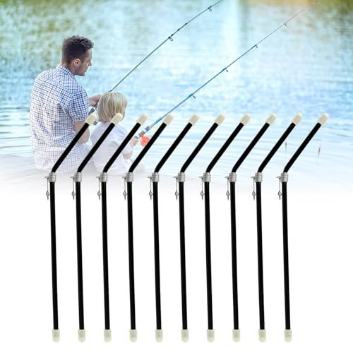 eModwey Fishing Anti-Tangle Boom Sleeves Set mit Wirbel, 10 Stück PVC Anti Tangle Booms für Feeder-Angeln, Langlebig und Leicht, für Süß- und Salzwasserfischen,20 Zentimeter