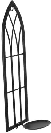 GARVALON Eisen-wandkerzenhalter Für Minimalistisches Wohndekor Wandmontierter Kerzenständer Für Stumpenkerzen Im Wohnzimmer Stilvolles Und Langlebiges Design Für Romantische Atmosphäre