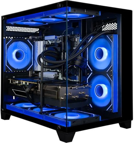 Panorama XL Gaming PC Desktop (NVD GeForce RTX 5080, Intel 24-Core i9-14900KF Prozessor, 64GB DDR5 RAM, 2TB Gen4 NVMe SSD, WiFi 6E, HDMI, Windows 11 Pro) Best 2025 Prebuilt Tower RGB Gamer Computer