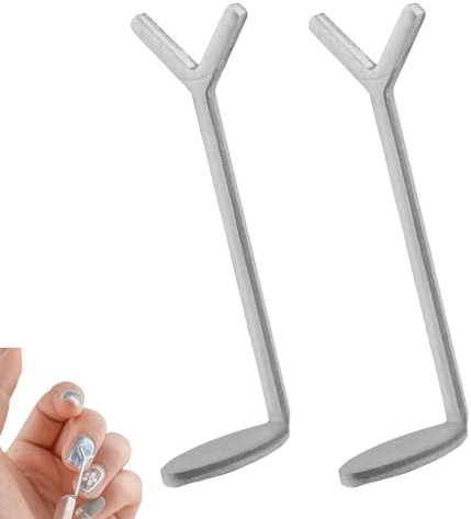 2pcs Y Förmiger Katzenaugen Magnet Für Herz Nageldesign, Cat-Eye Magnet Paper Clips Nageldesign, Cat-Eye Nagellack Werkzeug, Katzenaugenmagnet, Herzmagnet Für Katzenauge Gelpolitur