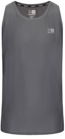 Karrimor Mens Running Vest Sleeveless Lightweight Breathable Regular Fit Charcoal XL