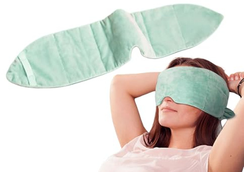 Gewichtete Schlafmaske Sanfter Druck, tragbar, atmungsaktiv, Schlafhilfe | Reise-Gewichts-Augenpads Für Damen Herren Erwachsene Seitenschläfer Flugreisen Urlaub Meditation