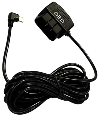 PIXZCSA Cavo di alimentazione OBDII di facile installazione per dash camera. Fornisce la funzione di adattatore da OBD a OBDII di tipo C per la sorveglianza continua 12-24V 5V/3A