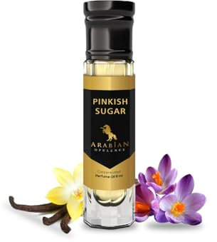Arabian Opulence FR232 PINKISH SUGAR Roll-on Parfümöl | Konzentriertes Parfüm Körperöl | Langanhaltendes Parfüm auf Ölbasis für Frauen | Reisegröße Alkoholfreies weiches Parfümöl Fläschchen (6ml)