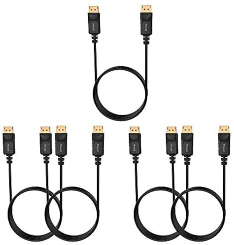 Moread 8K DisplayPort Cable 1.4, 5 Pack, 6ft DP Cable