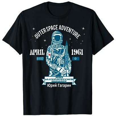 Juri Gagarin,Kosmonaut Raumfahrt Apollo 1961 Geschenk T-Shirt