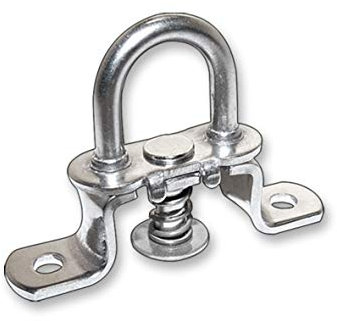 Zodl Design Silber Edelstahl Drehverschluss 66 x 15 x 15 mm hohe Form, passend für Ovalösen 42 x 22 mm, V2A Edelstahl, AISI 304, Zylinderkopf, Rund, Bolzen