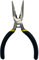 BOOSDEN Mini-Spitzzange, 127mm, Spitzzange Klein, Flachrundzange mit Schneide, Spitzzange Lang, Rundzange für Schmuck