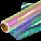 SYOGUA Schillernde Zellophanrolle, 86.4 cm (B)x15.2 m (L), irisierende Zellophanfolie, rosa schillernde Folie, Zellophanfolie für Geschenkkörbe, Geschenkboxen, Süßigkeiten, Blumenverpackungen