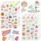 Amaxiu 165pcs Sticker Geburtstag, Gästebuch Geburtstag Party Aufkleber Dekoration, Geburtstag Jahrestag Aufkleber wasserdicht Vinyl Aufkleber Geburtstag Zubehör Dekorationen Abziehbild