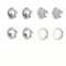 DOETYD 8pcs Sink Tap Hole Cover - Round Overflow Hole Cover for Bathroom & Kitchen Sink - Silver