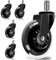 Office Chair Wheels, Set of 5 Chair Casters Replacement, 10mmx22mm Universal Swivel Office Caster Wheels for Office Home Game Computer Chairs, Quiet Office Chair Casters for All Floor(5PCS)