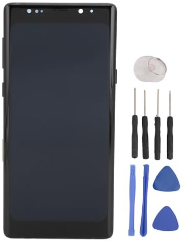 ASHATA Pantalla para Galaxy Note 9, Digitalizador Táctil de Repuesto, Pantalla Táctil LED para Galaxy Note 9, con Huellas Dactilares, a Prueba de Arañazos, Kit de Herramientas de