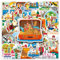 Italy Aufkleber 50 Stück Wasserdicht ästhetisch Italienische Landschaftliche Sticker für Skateboard Scrapbook Laptop Wasserflaschen Auto Gepäck Gitarre,Vinyl Reise Aufkleber für Erwachsene Mädchen