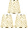 Lampenschirme, 3er-Set, Glockenlampenschirme, kleine Lampenschirme für Tischlampen, E14, Stoff-Lampenabdeckung zum Aufstecken, für Kerzenleuchter, Wandlampe (Gold)