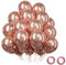 Palloncini Oro Rosa, 52 Pezzi Palloncini Oro Rosa Metallizzati Ghirlanda Di Palloncini Set, Compleanno Baby Shower Festa Nozze Decorazione Matrimonio, 12 Pollici