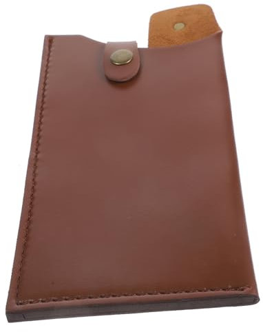 Alipis Kitchen Props Cutter Protector Brown Artificial Leather Knife Sheath Space Saving Design for Butcher Cleaver and Cutlery