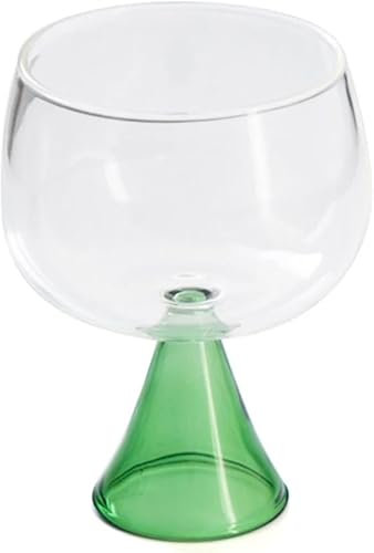 WZYYCV Bicchieri Bicchiere da Vino Bicchiere da Cocktail Trasparente con Stelo Bicchiere da Vino in Vetro da Whisky 380 ml/112,9 Once Bicchiere Birra