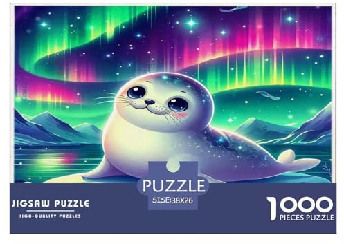 Seal Puzzle 1000-teilige Schwer Lernspiel Difficult Hard Herausforderungsspielzeug Für Erwachsene Und Kinder in Bewährter Qualität 38x26cm/1000pcs