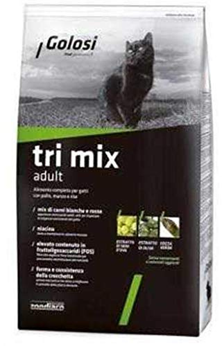Golosi Cat Tri Mix Kroketten Trockenfutter (Packung mit 1,5 - 7,5 - 20 kg) - 20 kg