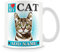 I Love My Cat Personalised Mug with Name - Cat Mug - Blue