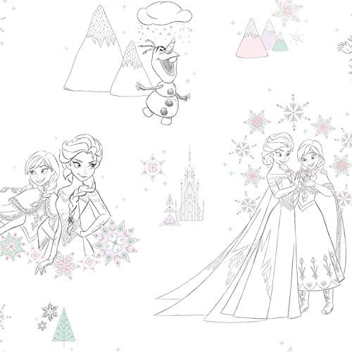 RoomMates Papier peint Motif La Reine des neiges Disney