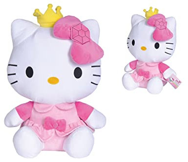 Simba Hello Kitty Plüsch im Prinzessin Outfit, 50cm