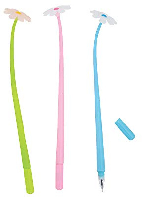 UV Light Color-Changing Flower Pens - Stationery - 12 Pieces